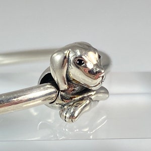 Sterling Silver Dog Head Charm