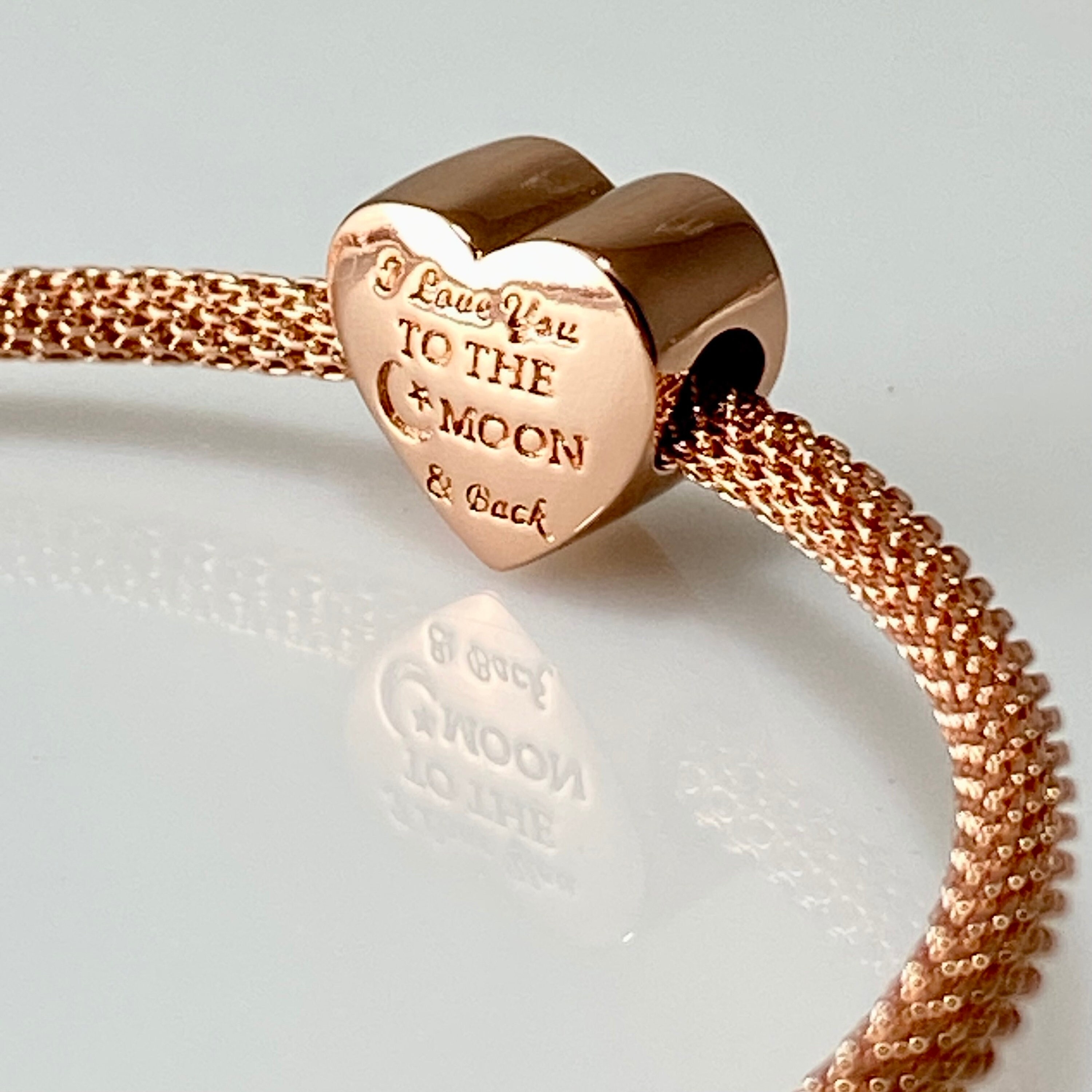 Rose Gold I Love You To The Moon And Back Bracelet Pandora Rose