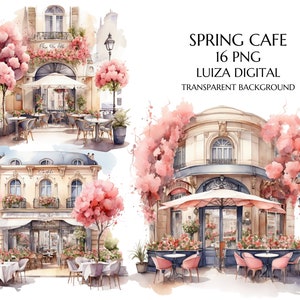 Paris Cafe clipart aquarel, Parijse restaurant, Frans café, sublimatie ontwerp, png, junk journal, papier ambachten, commercieel gebruik