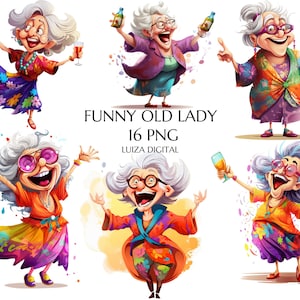 Clipart di vecchie signore divertenti, Clipart di vecchie signore ubriache divertenti, Clipart di donne felici, Clipart di donne ubriache dei cartoni animati, Clipart di nonne allegre, Clipart di neo-laureate hippie