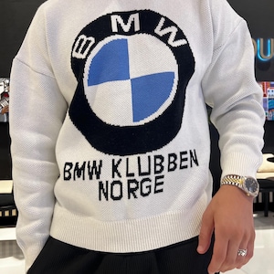 BMW Klubben Norge Knit Sweater | BMW Knit | Gift for Husband | Christmas sweater | Car sweater
