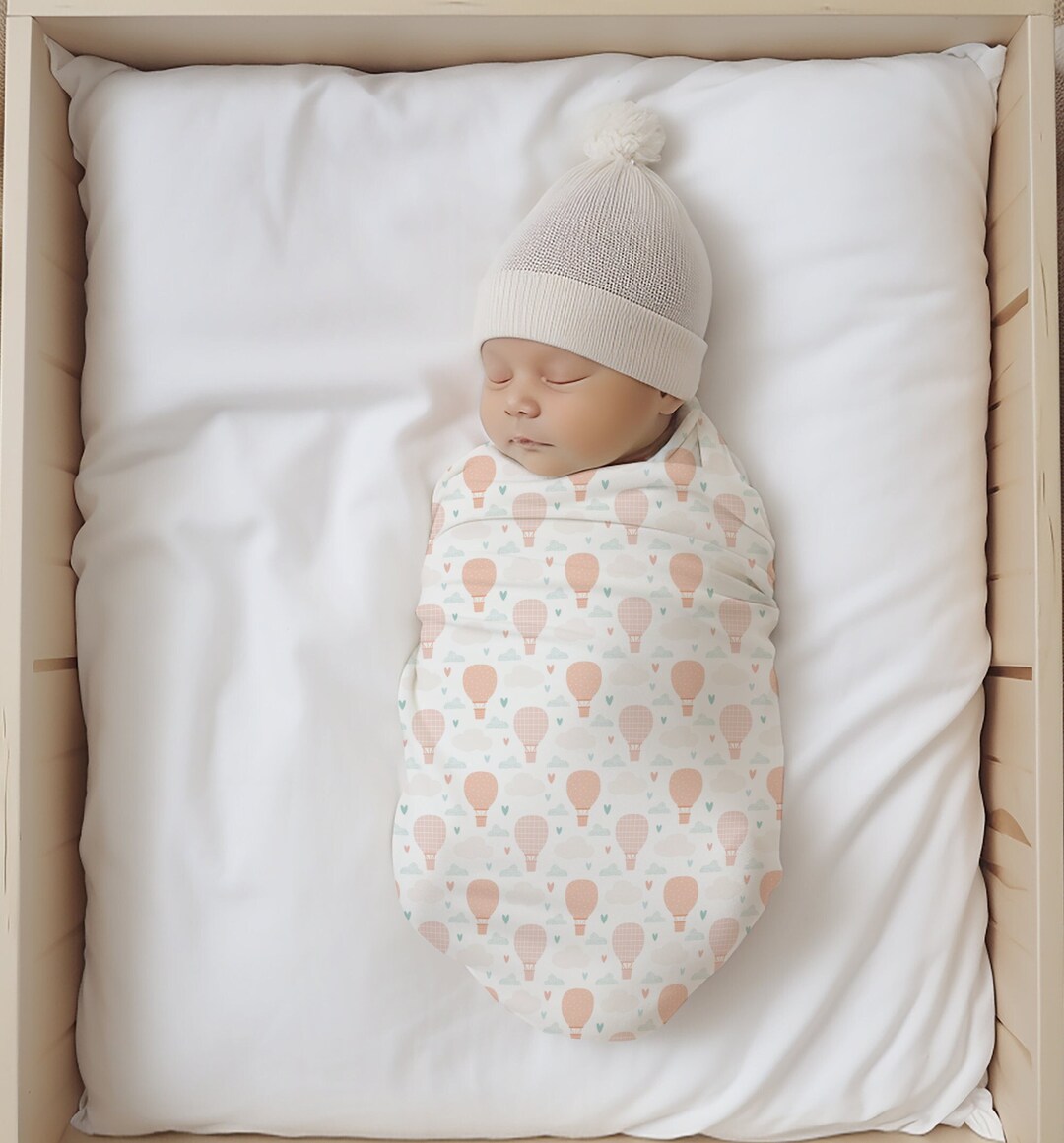 Adventure Baby Swaddle Blanket Hot Air Balloon Nursery Hot Etsy