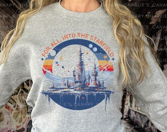 Starfield originele grafische SVG, PNG, Starfield videogame, commercieel gebruik voor print on demand, Starfield shirt, sticker, mok, cadeau voor gamer