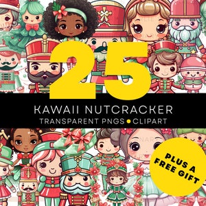 Kawaii Nussknacker Ballett Weihnachten Clip Art, Nussknacker PNG, Ballett Tänzerin, transparente PNGs für kommerzielle Nutzung, Kawaii PNG, Kawaii Clip Art