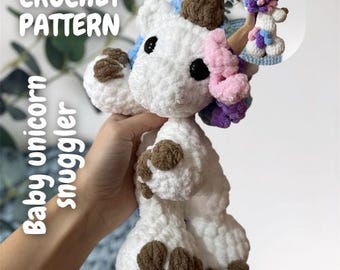 Baby Unicorn Snuggler Crochet Pattern Amigurumi
