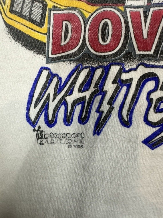 Vintage Nascar Shirt XXL 1995 Dover Downs White L… - image 8