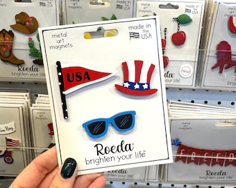 4th of July Celebration Magnets S/3