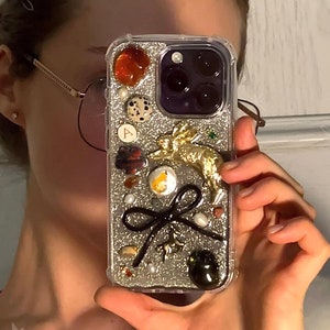 iPhonegeval met harsmonogram, eerste iPhonegeval, naam telefoonhoesje voor Apple iPhone 16 15 14 13 12 11 pro max plus minihoesje, wintergeval