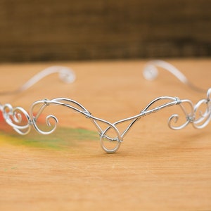 Elven Princess Silver Circlet Tiara - cosplay