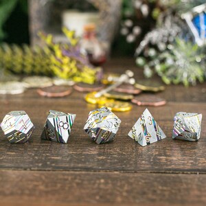 Fairy Forged - DnD Polyhedral Dice Set - TTRPG Dobbelstenen metalen dobbelstenen worden geleverd met metalen dobbelstenen geschenkdoos Dnd kerstcadeau, dnd verjaardagscadeau Astral Plane