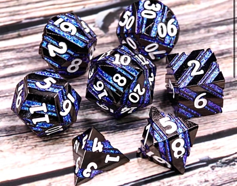 Fairy Forged - DnD Polyhedral Dice Set - TTRPG Dobbelstenen metalen dobbelstenen worden geleverd met metalen dobbelstenen geschenkdoos Dnd kerstcadeau, dnd verjaardagscadeau Astralven Forged