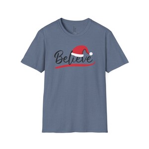 Believe Shirt, Holiday Shirt, Women&#39;s Christmas shirt, Cute Women&#39;s Christmas shirt, Women&#39;s Christmas T-shirt, Christmas party shirt