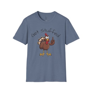 Rellenarse, Voltear el pájaro, Camisas ofensivas, Camisas divertidas de Acción de Gracias, Camiseta de pavo, Camisas divertidas, Camisas ofensivas de Acción de Gracias