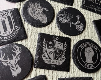 Personalised Engraved Slate Coaster