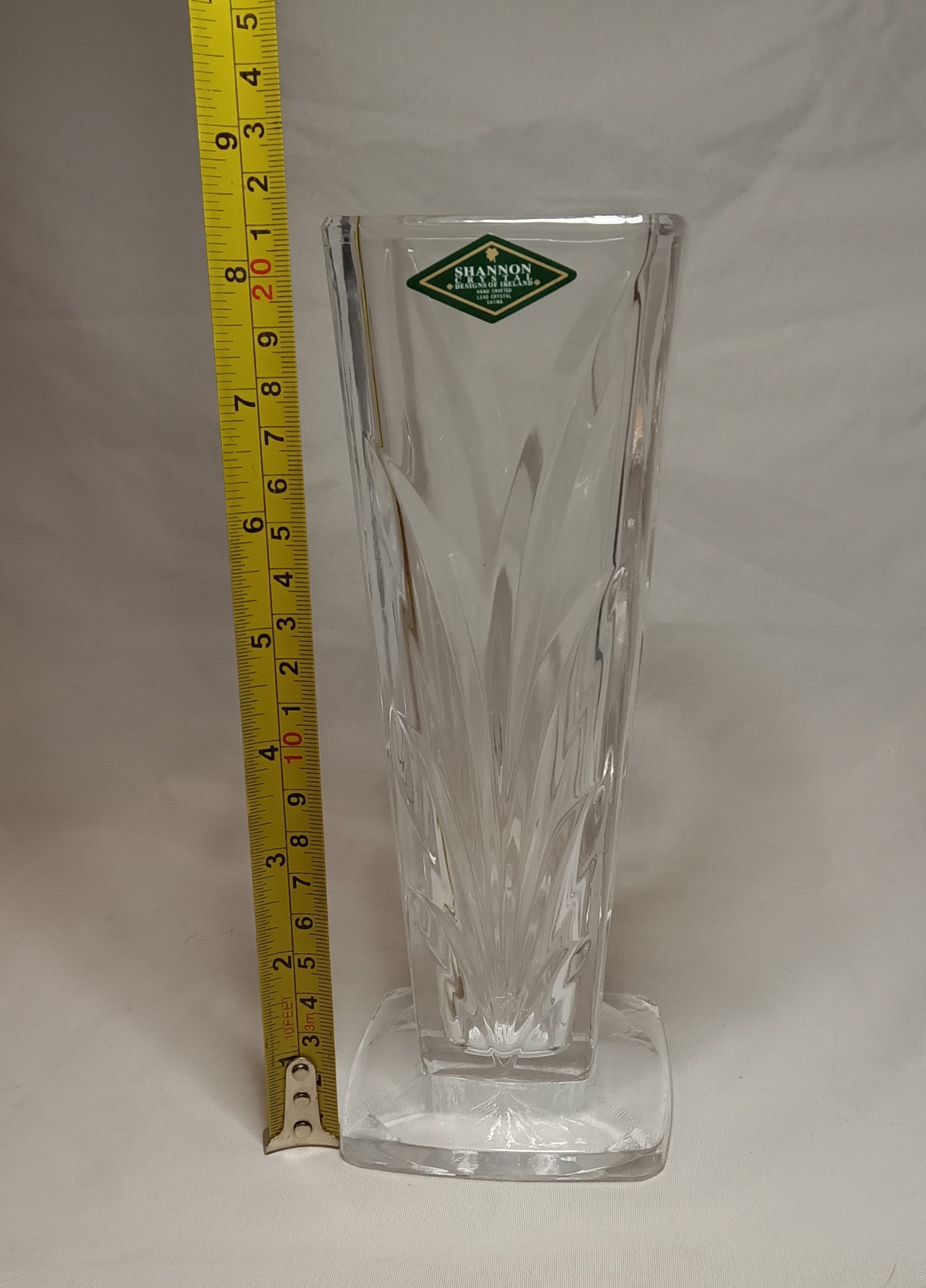 Vintage Shannon Lead Crystal Vase Etsy