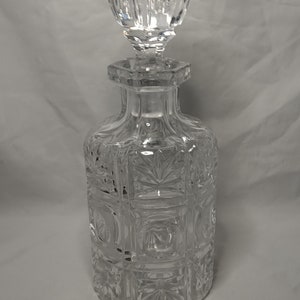 Vintage American Brilliant Cut Crystal Liquor Decanter