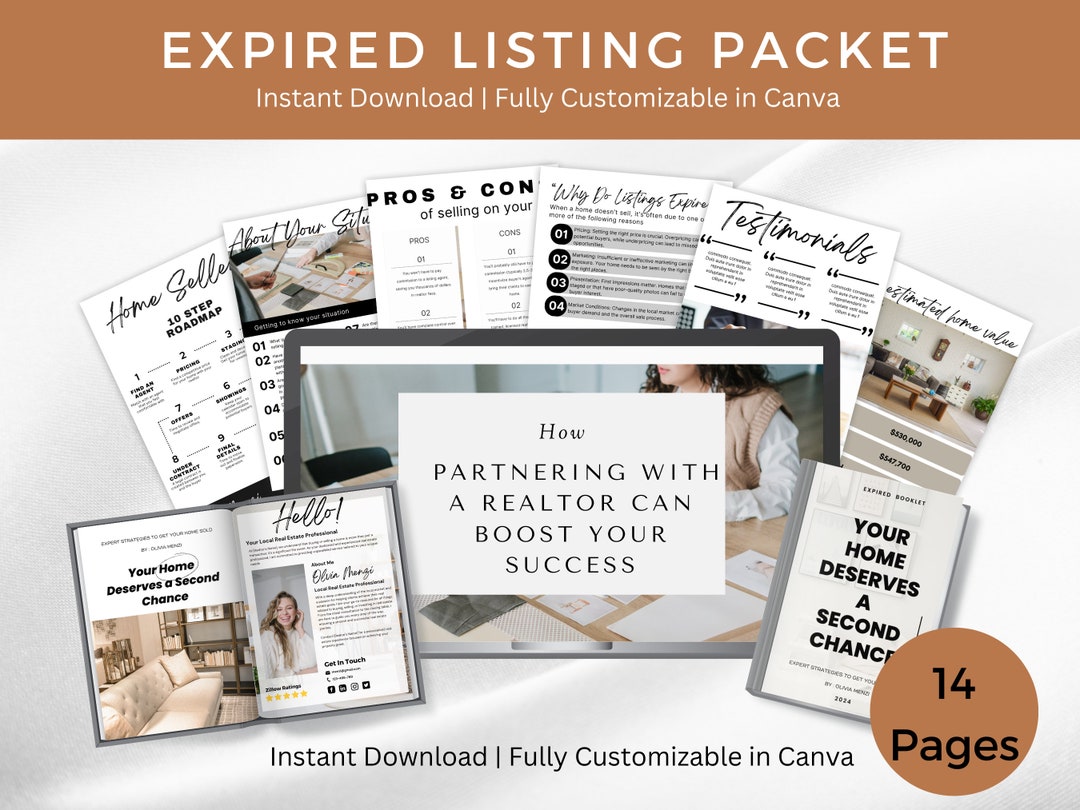 Expired Listing Packet.pdf Expired Listing | Canva Template Real Estate Expired Listing Guide ...