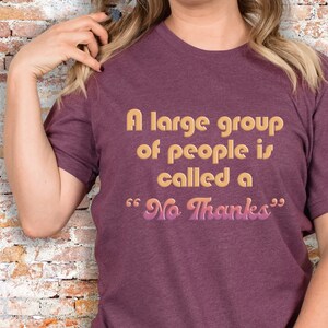 Funny Shirt, Funny Gift, Funny Shirt Gift, Funny Tee Shirts, No Thanks, Funny T-shirt, Funny Tee, Sarcasm Shirt, Funny Sarcasm, Sarcasm T