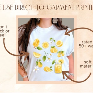 Summer Lemon Shirt, Lemon Collage, Lemons, Summer Tshirt, Cottage Core, Cottagecore Vintage Tee, Cottagecore Collage Shirt, Summer Gift Tee Bild 7