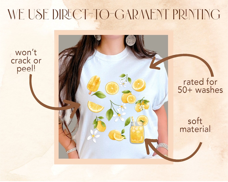 Summer Lemon Shirt, Lemon Collage, Lemons, Summer Tshirt, Cottage Core, Cottagecore Vintage Tee, Cottagecore Collage Shirt, Summer Gift Tee Bild 7