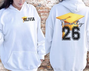 Custom Senior 2026 Sweatshirt, Graduation 2026 Hoodie, Senior Year Gift, Senior Gift Graduation, Class of 26 Hoodie, Senior Hoodie Sweathirt