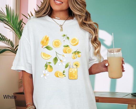 Summer Lemon Shirt, Lemon Collage, Lemons, Summer Tshirt, Cottage Core, Cottagecore Vintage Tee, Cottagecore Collage Shirt, Summer Gift Tee