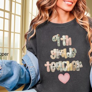 9th Grade Teacher Shirt, Ninth Grade Teacher, Gift For 9th Grade Teacher, Back to School Teacher Gift, Comfort Colors® 9th Grade Teacher Tee