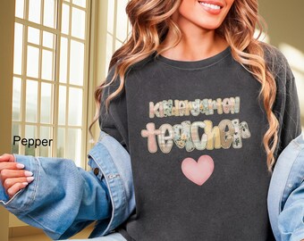 Kindergarten Teacher Shirt, Kindergarten Team Shirt, Kindergarten Teacher Tee, Kindergarten Team Tee Shirts, Comfort Colors® Tshirt