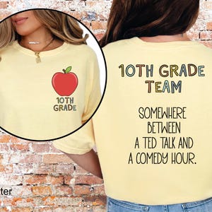 10th Grade Teacher Shirt, Tenth Grade Team Shirt, Tenth Grade Teacher Crew T-Shirts, 10th Grade Team Matching Tee Shirts, Comfort Colors®