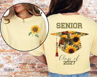 Graduating Senior 2027 Tshirt, Comfort Colors Graduation 2027 Shirt, Senior Year Gift, Senior Gift Graduation, Class of 2027 Shirt, 27 Grad