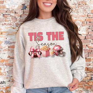 Football Sweatshirt Football Shirt Football Bow Tee Football Coquette Bow Shirt Football Tshirt Football Lover Gift Football Season Shirt