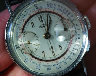 Arches Vintage Chronograph Valjoux 22 Uhrwerk 36 mm Gehäuse