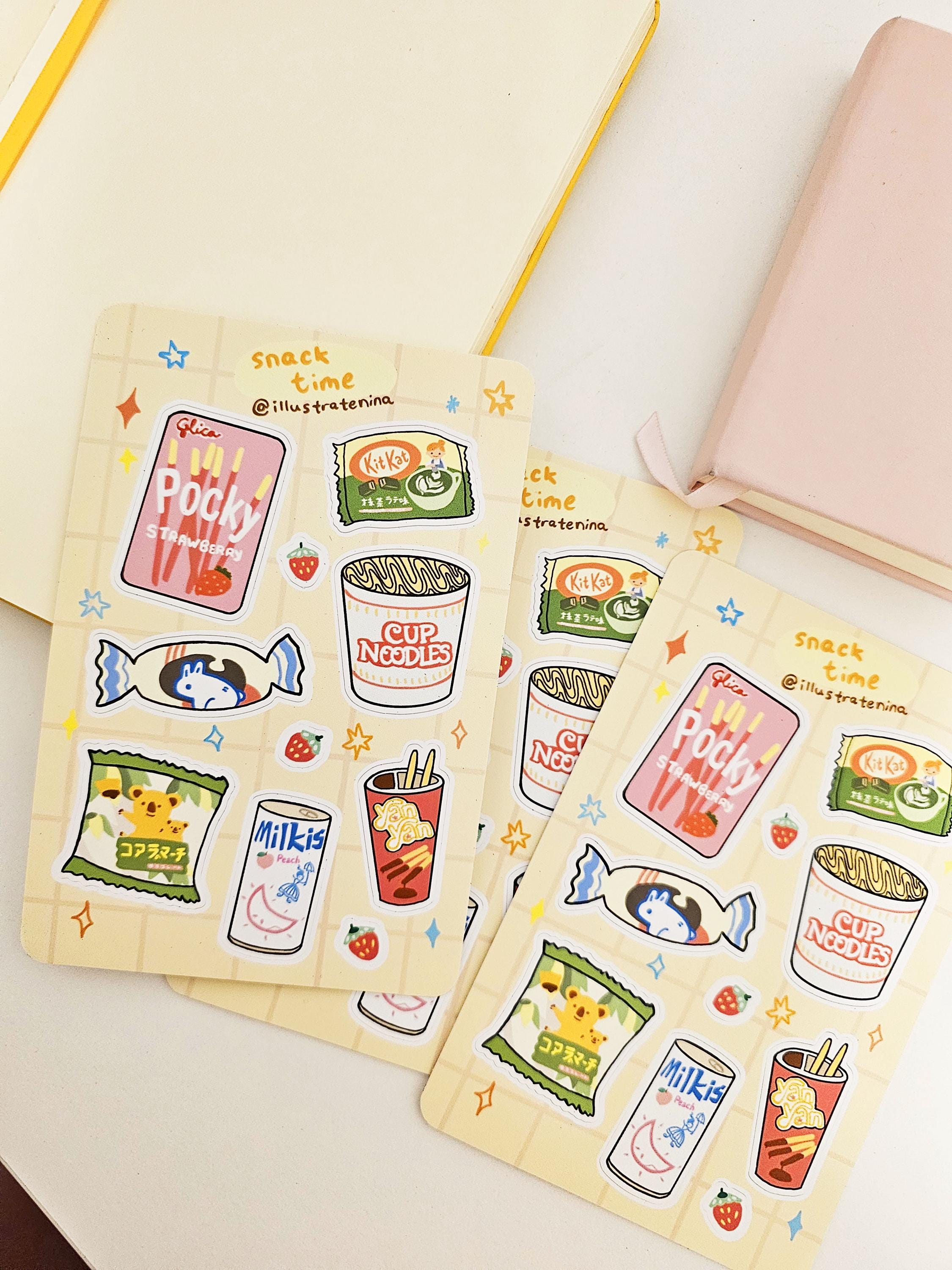 Asian Snacks Sticker Sheet - Etsy