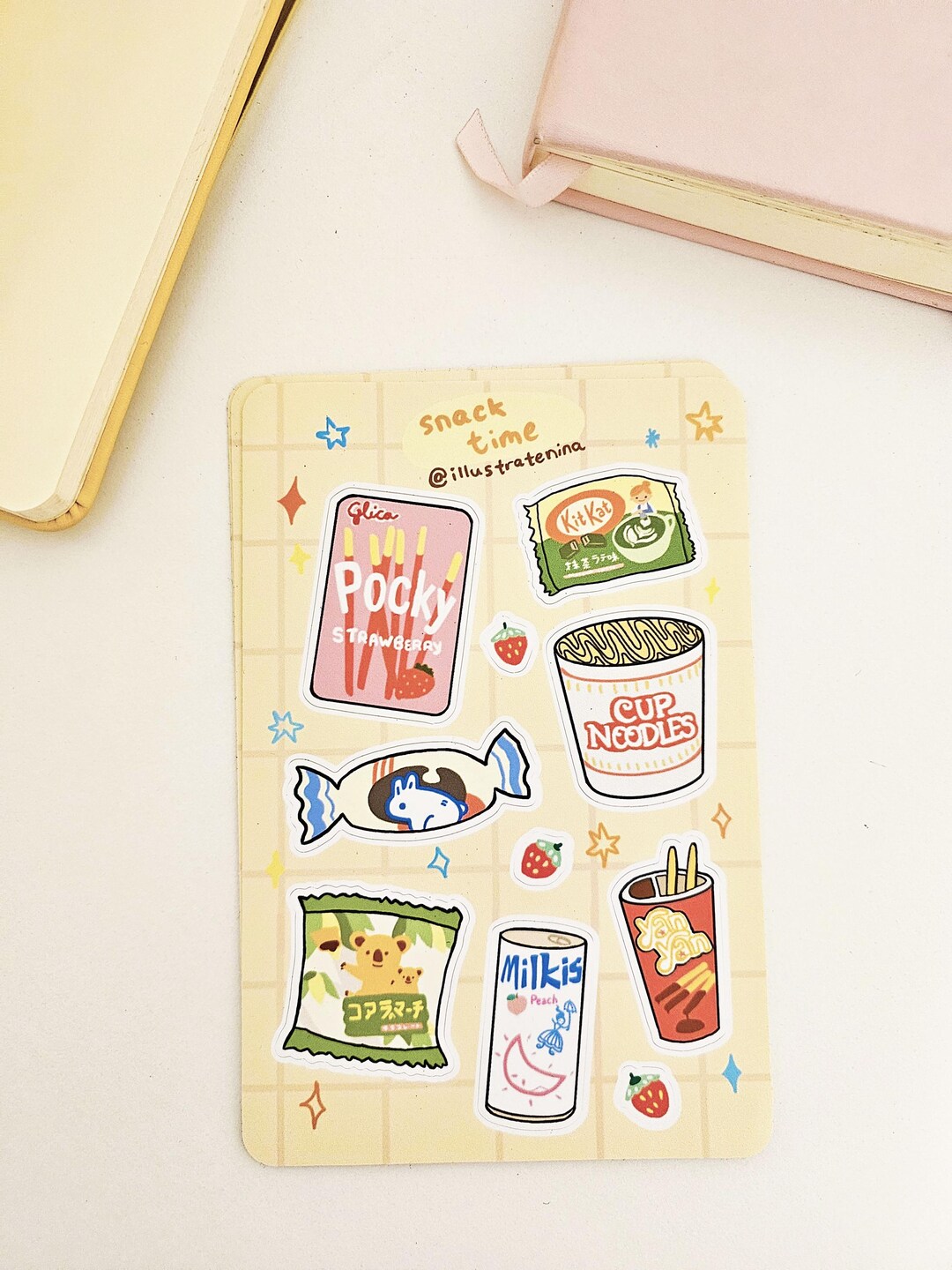 Snack Sticker Sheet Asian Snacks Sticker Sheet - Etsy