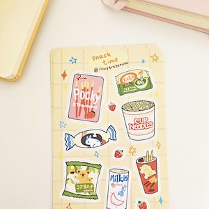 Asian Snacks Sticker Sheet