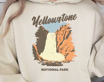 Yellowstone Hoodie, Vintage Inspired Yellowstone National Park Hoodie, Unisex Hoodie