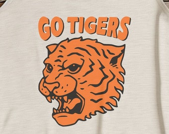 Tiger Tank Top, Tiger T-Shirt, For fans of Detroit Tigers Gift ,Clemson Tigers ,LSU Tigers ,Missouri Tigers ,Hamilton Tiger-Cats