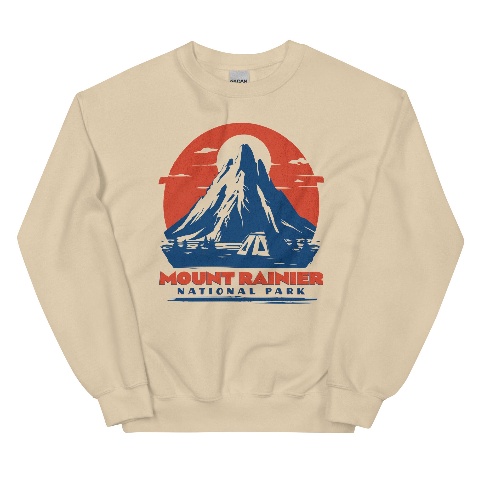 Mt Rainier Sweatshirt Tanmt. Rainier National Park Vintage - Etsy Canada