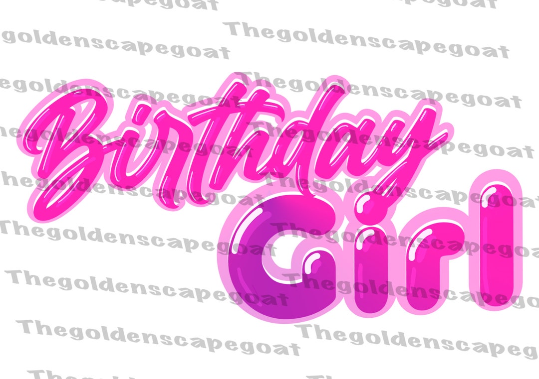 Birthday Girl Png Files - Etsy