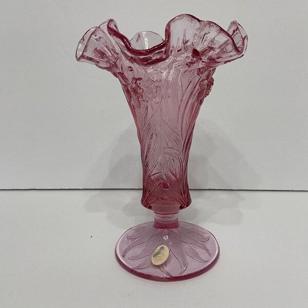 Rose Colored Vase Etsy