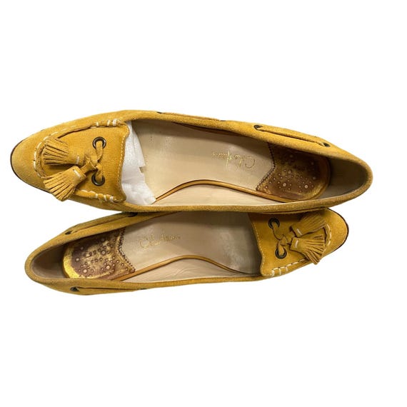 COLE HAAN Womens NIKE Air Wedge Heel Shoes F8 D25497 Mustard Yellow Work Business Casual Etsy