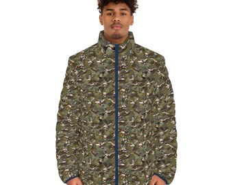 Vintage 1980s Duck Camo Hunting Jacket / Streetwear / 80s