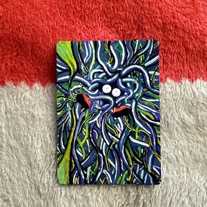 Tangela Acrylic Card Painting