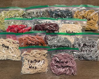 Friendly Loom PRO 10 Zoll Baumwolle — Gewürz Flachs Kiefer Ocker Blatt Burgunder Winterweiß Weide Rot Heidekraut Flachs Burgunder Kiefer Zinn