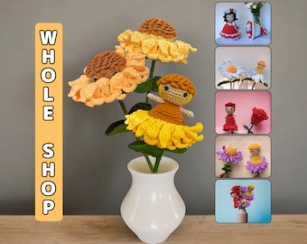 Reversible Crochet Patterns Bundle, Whole Shop, Amigurumi pattern, Tutorial PDF With Instructions, Beginner Friendly Patterns, Crochet dolls