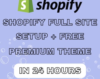 Shopify Full Theme Template Set Up in 24 Hours - Shopify Store Design - eCommerce Website set up - Minimalist Neutral Shopify Theme