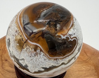 Captivating Mexican Lace Agate Sphere
