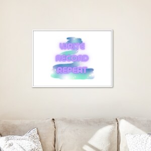 Artist words print write record repeat