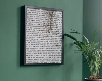 Mariana Trench Lyric Print