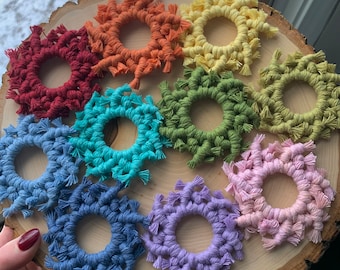 Macrame Sphere Stands | Macrame Egg Stands | Crystal Holders | Macrame Crystal Stands